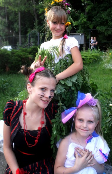 three fantastic beautiful girls in a Catholic camp, photo 28