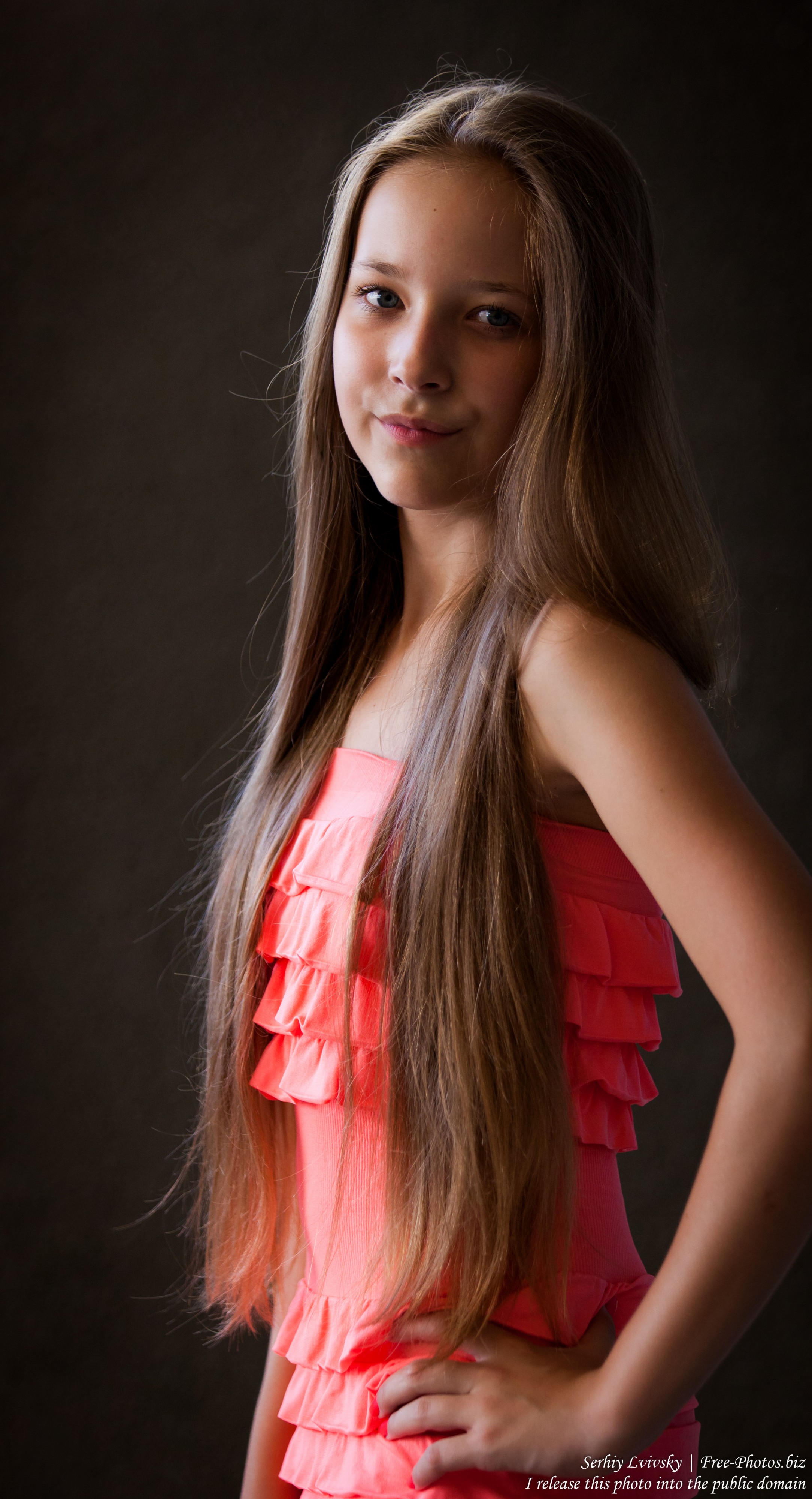 Photo of a pretty 13yearold girl photographed in July 2015 by Serhiy