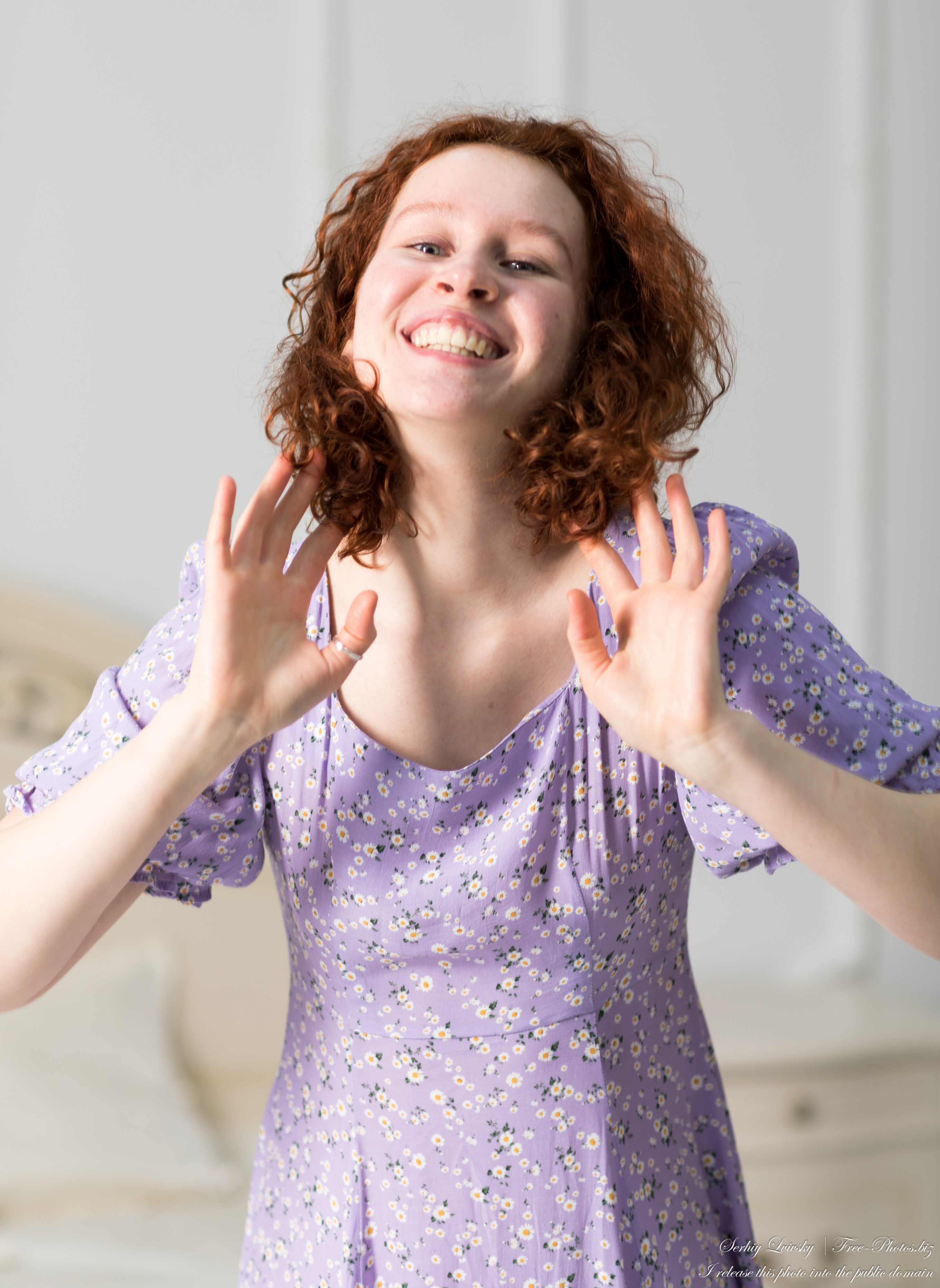 Alina - an 18-year-old girl with natural red curly hair, the first photo session by Serhiy Lvivsky, taken in January 2024, picture 19