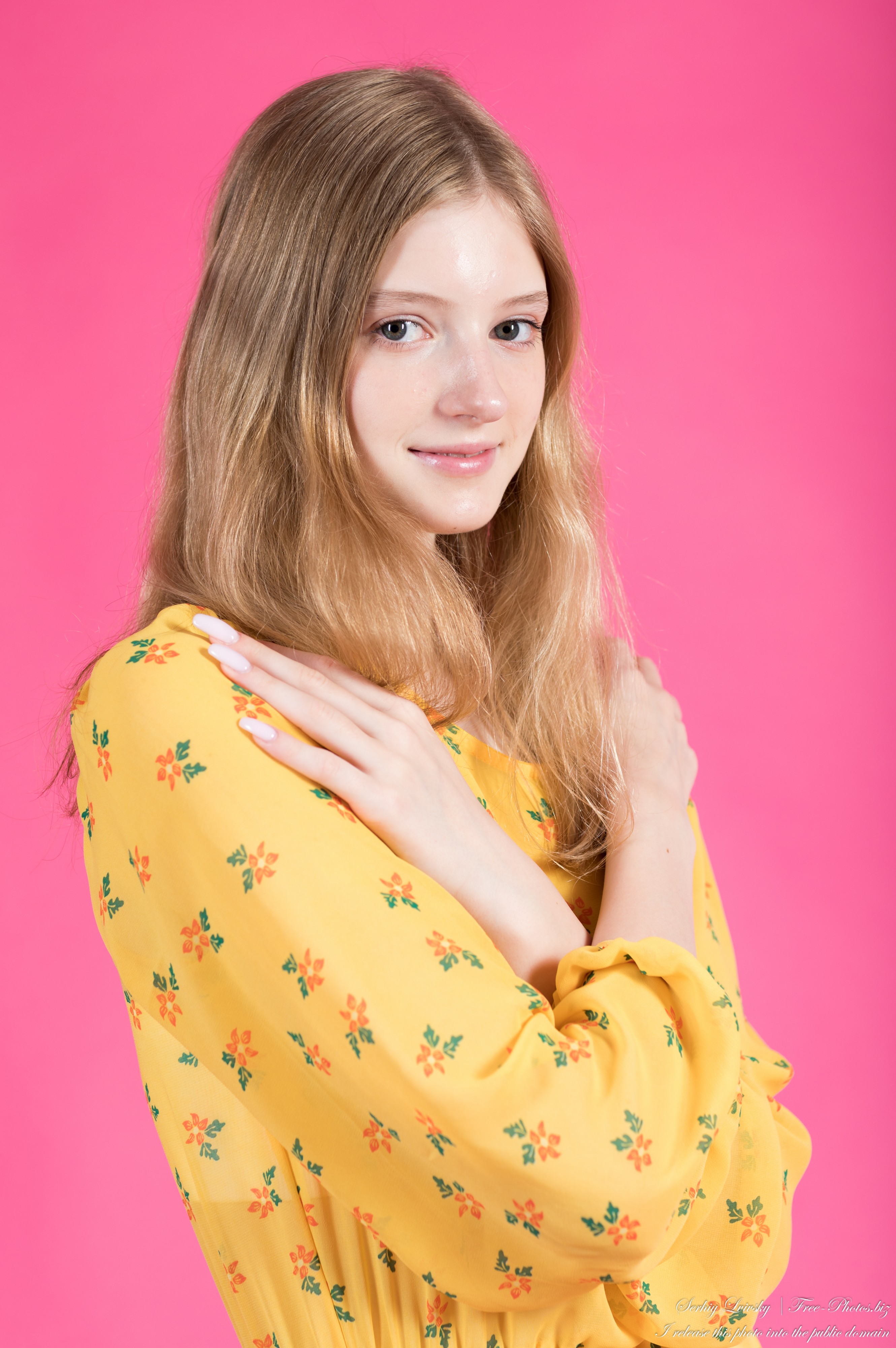 Martha - a 13-year-old natural blonde girl, fifth photo session by Serhiy Lvivsky, taken in May 2024, picture 15