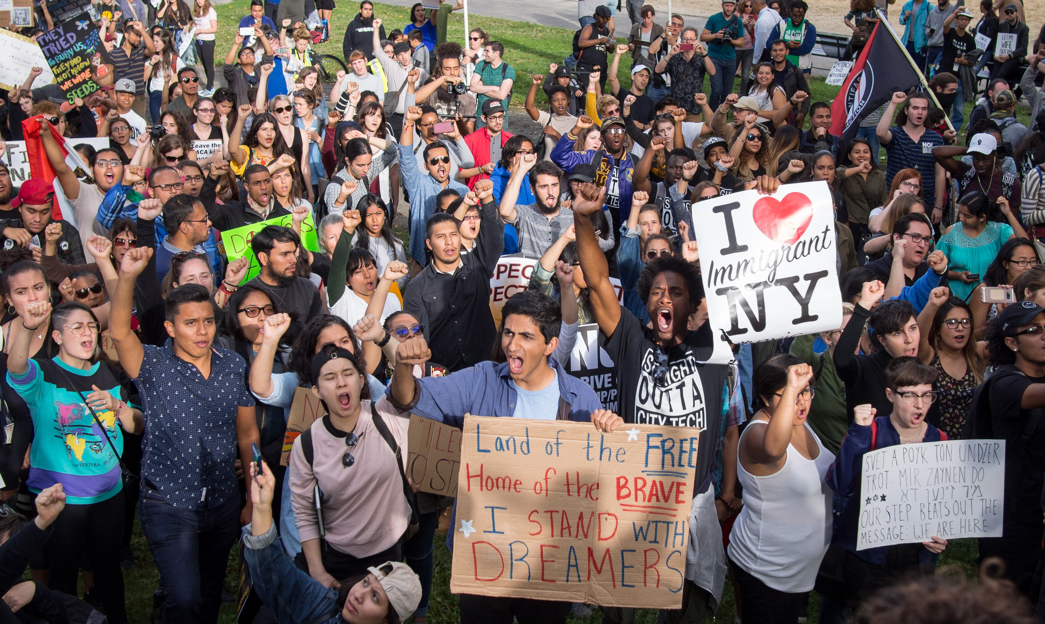 DACA protest Columbus Circle (90569)