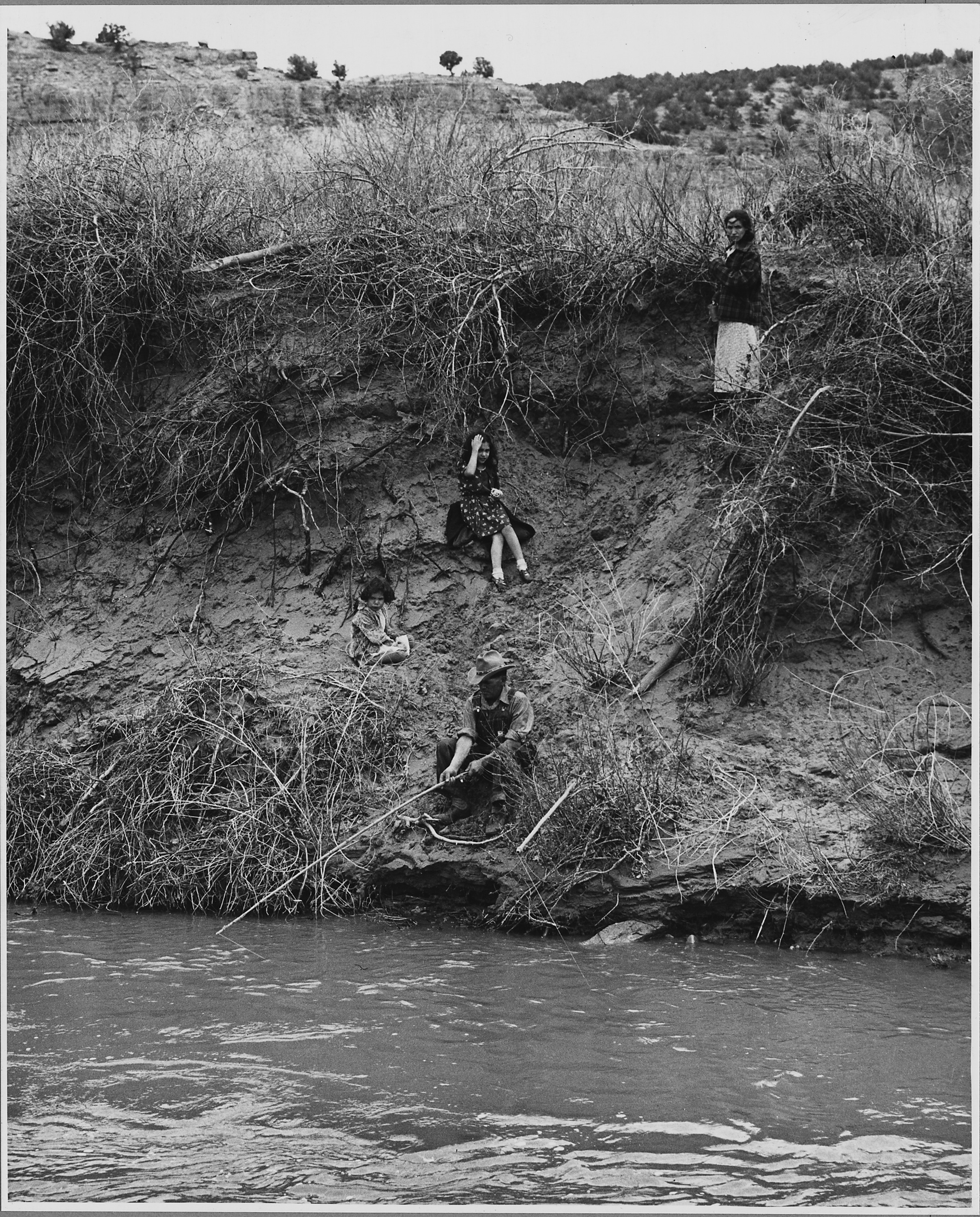 El Cerrito, San Miguel County, New Mexico. Recreation is confined to dances, trips to town, fishing . . . - NARA - 521232