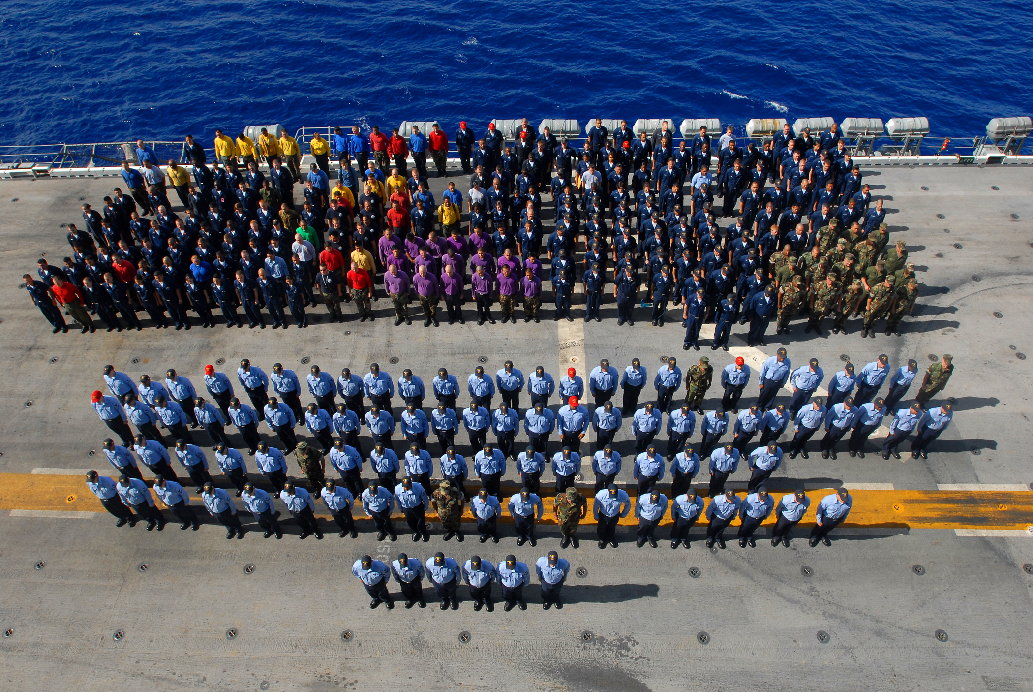 Frocking ceremony on board the USS Peleliu (LHA 5)