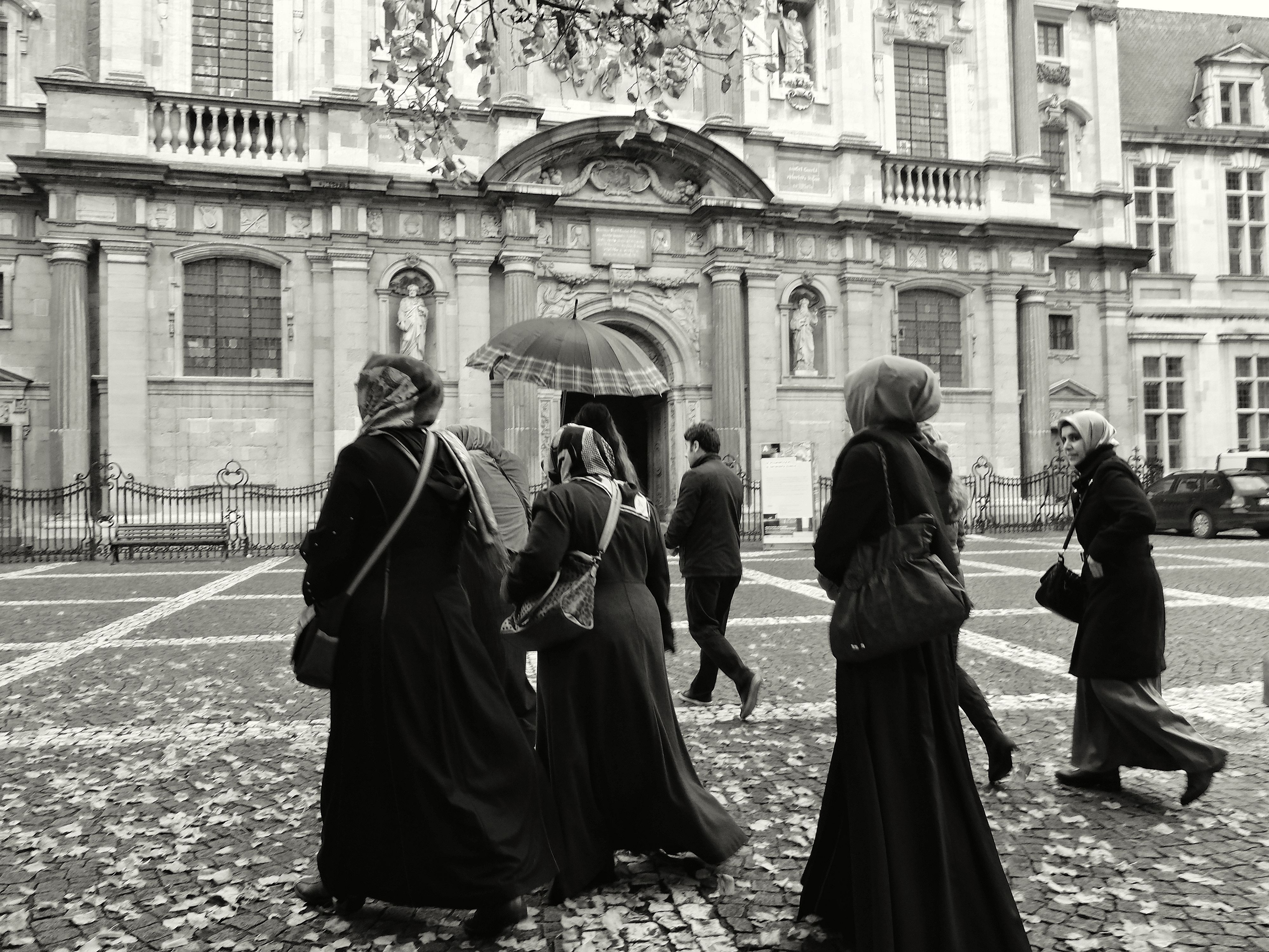 Group at Carolus Borromeus church in Antwerp