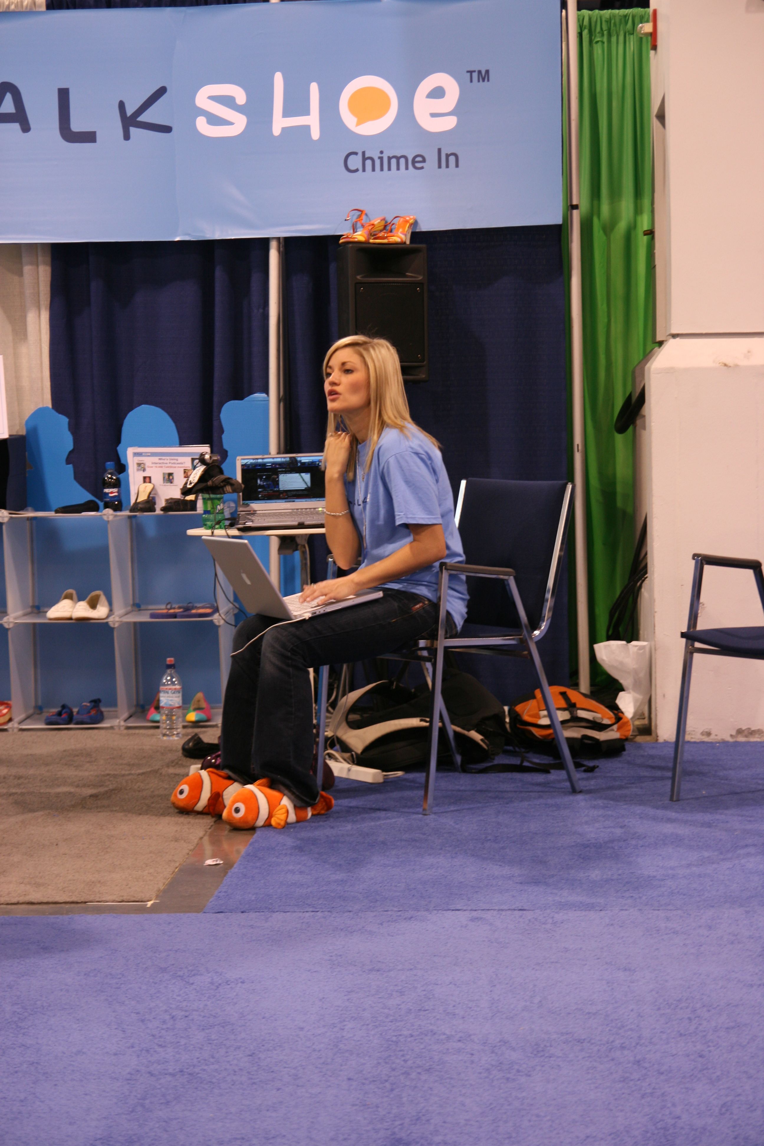 Justine Ezarik working for Talkshoe