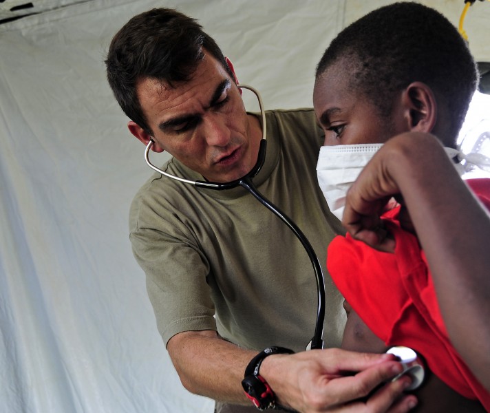 French navy physician in Papua New Guinean