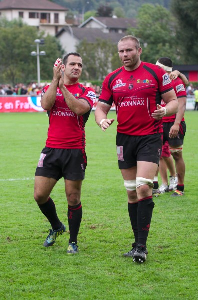 USO - RCT - 28-09-2013 - Stade Mathon - Conrad Barnard et Damian Browne