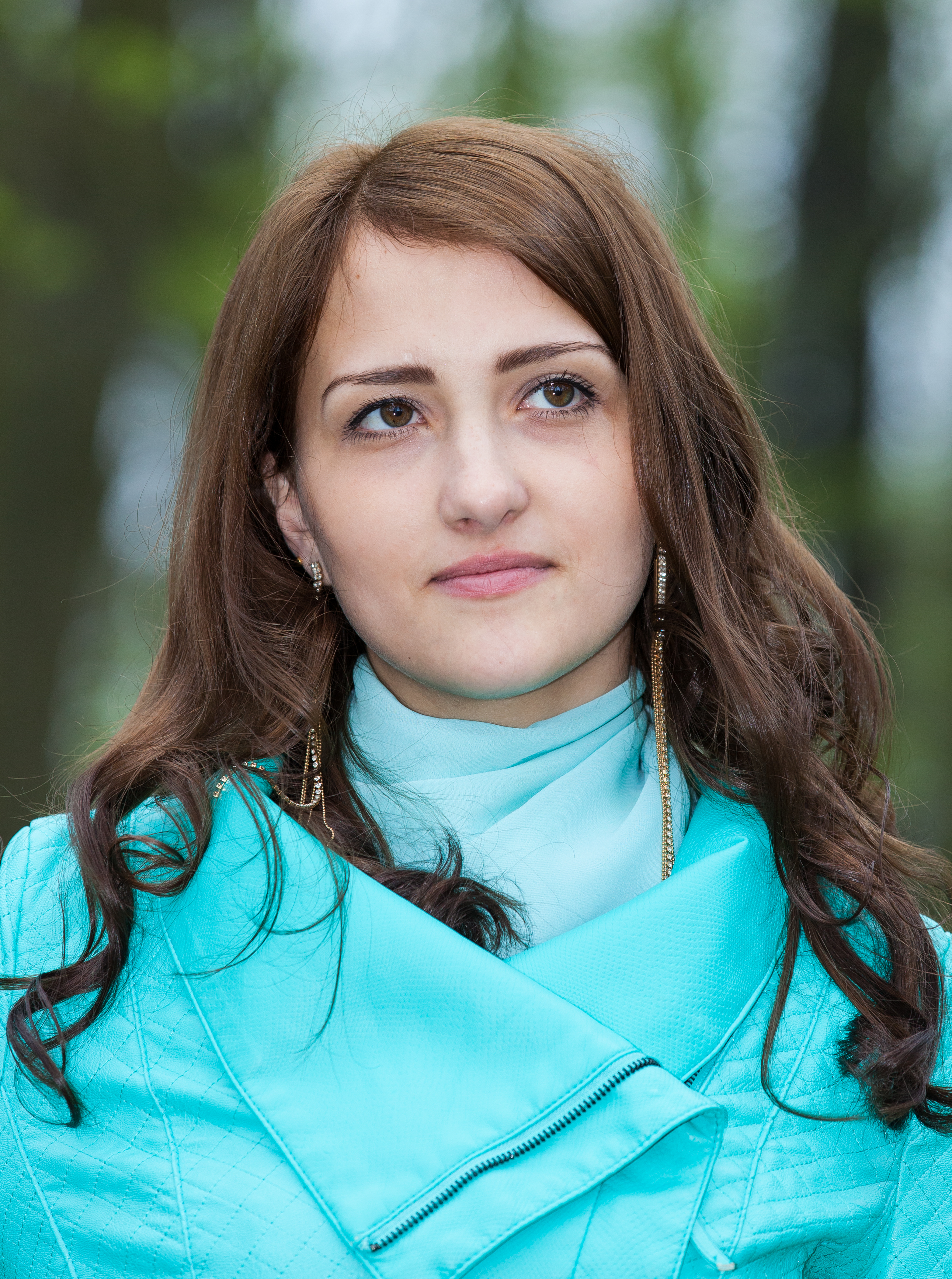 a young Catholic amazingly beautiful woman photographed in April 2014, picture 6/17