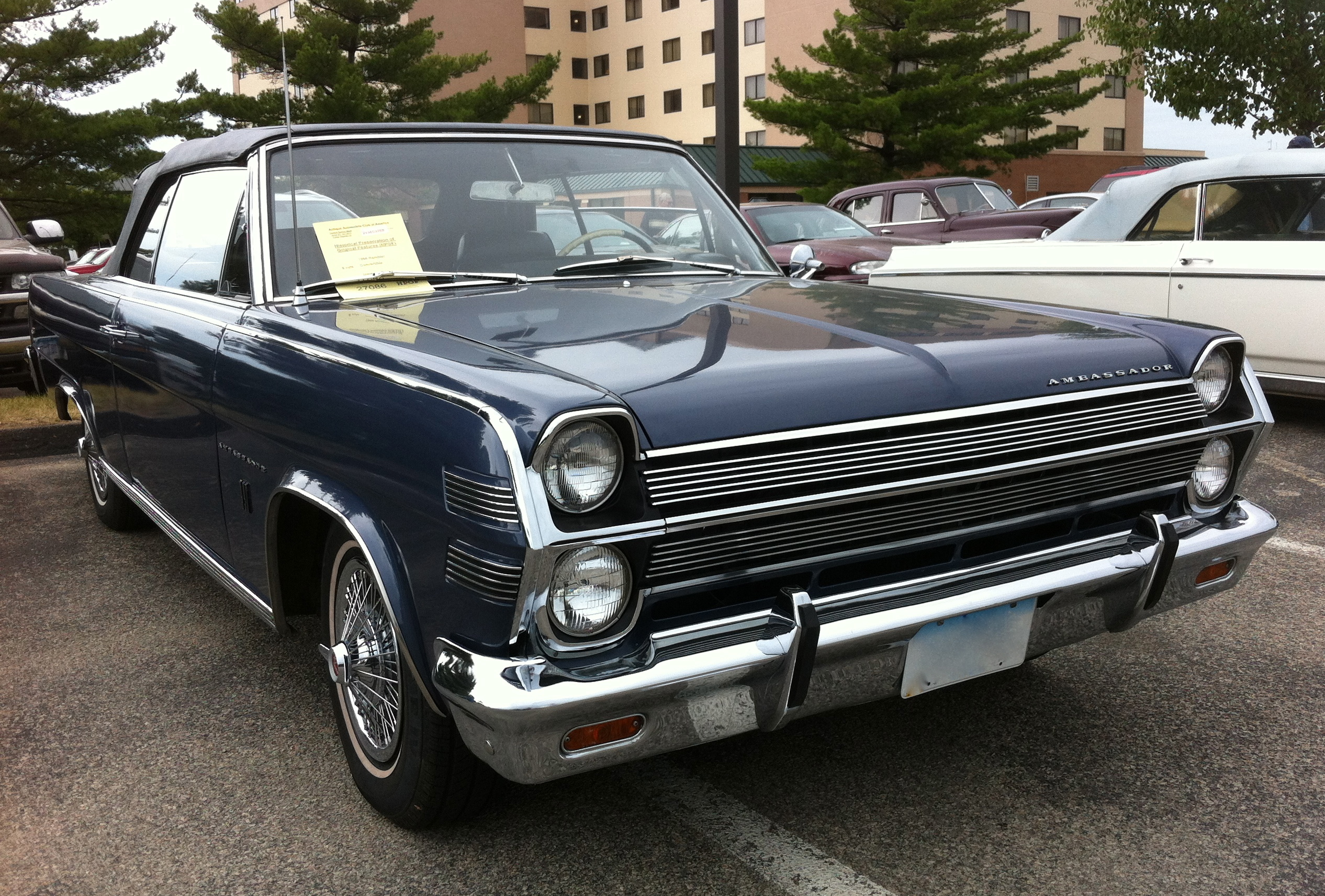 1966 AMC Ambassador 990 4-sp convertible AACA Iowa a