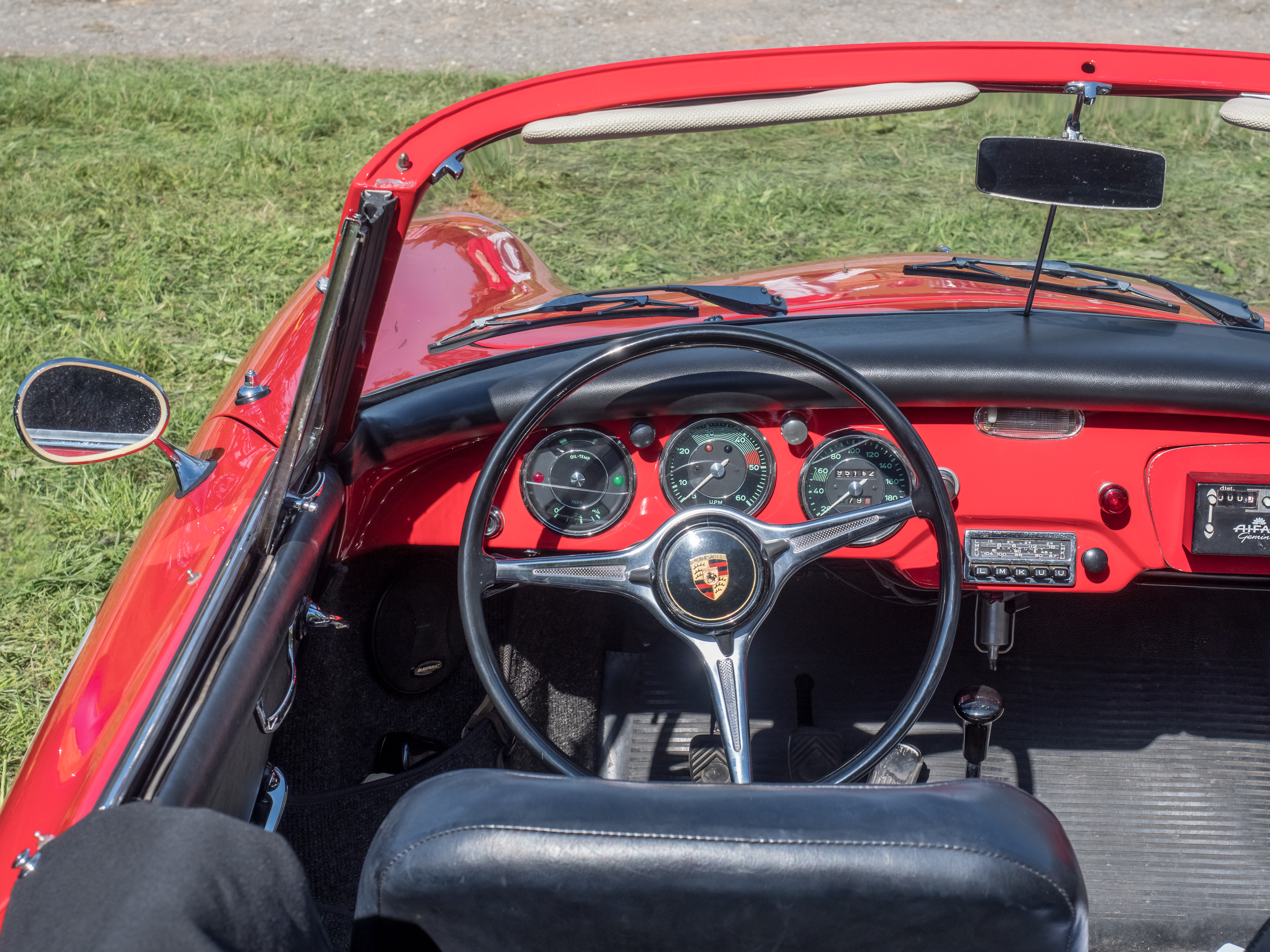 Würgau Bergrennen2017 Porsche 356 cockpit 0168